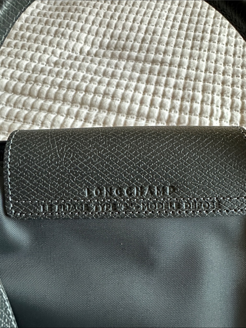 Longchamp Le Pliage Green Recycled Canvas Top Small - Picture 13 of 16